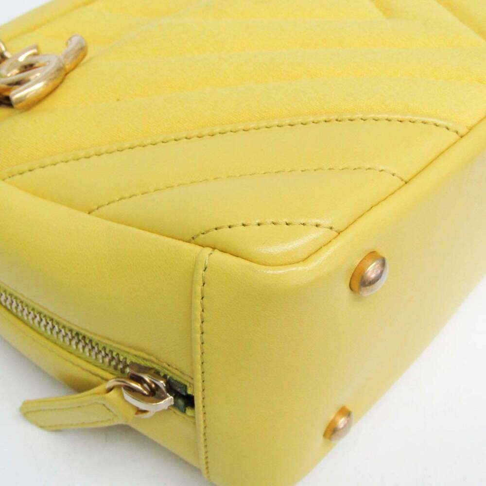 CHANEL Yellow Leather Shoulder Bag - Picture 6 of 16